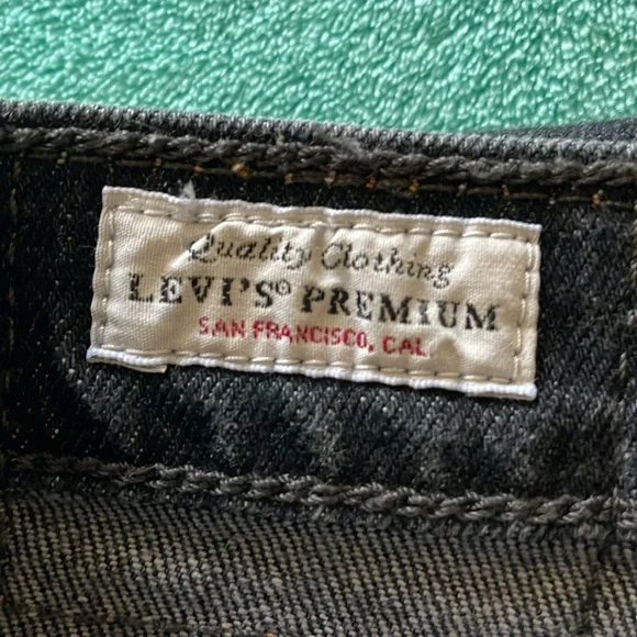 Levi’s Ribcage Straight Ankle buttonfly black denim jeans waist 30 - Picture 4 of 16